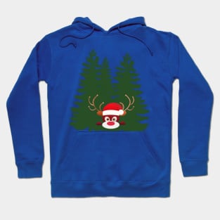 Christmas tree & deer Hoodie